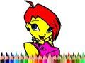 Gioco Ritorno a scuola Winks libro da colorare  in linea