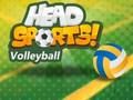 Gioco Pallavolo sportivo di testa in linea Gioco Pallavolo sportivo di testa in linea
