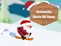 Gioco Natale con gli sci di Babbo Natale da valanga  in linea