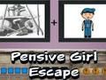Gioco Fuga pensierosa della ragazza  in linea