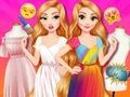 Gioco Principesse da colorare  in linea