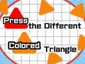 Gioco Premi il triangolo colorato diverso  in linea