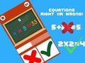 Gioco Equazioni giuste o sbagliate  in linea