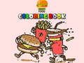 Gioco Libro da colorare di fast food  in linea
