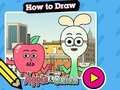 Gioco Come disegnare: mela e cipolla  in linea
