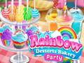 Gioco Festa da forno con dolci arcobaleno  in linea