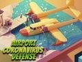 Gioco Difesa contro il coronavirus dell'aeroporto  in linea