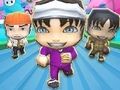 Gioco I ragazzi autunnali di Chibi corrono al tappeto  in linea