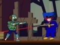 Gioco Huggy Wuggy contro gli zombi  in linea