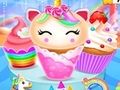 Gioco Disegno di cottura del cupcake della sirena dell'unicorno  in linea