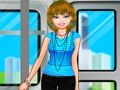 Gioco Barbie sul treno  in linea