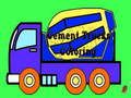 Gioco Colorazione di camion di cemento  in linea