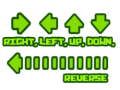 Gioco Destra, sinistra, su, giù, retromarcia  in linea