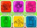 Gioco Bambini facili da colorare Minecraft  in linea