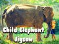 Gioco Puzzle per bambini con elefante  in linea