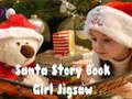 Gioco Puzzle della ragazza del libro di fiabe di Babbo Natale  in linea