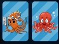 Gioco Memoria del pesce di mare del fumetto  in linea