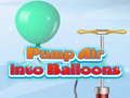 Gioco Pompare l'aria nel pallone  in linea