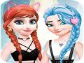 Gioco Trucco per vestire Elsa e Anna  in linea