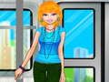 Gioco Barbie sul treno  in linea