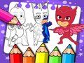 Gioco Libro da colorare di PJ Masks  in linea