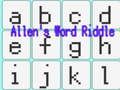 Gioco L'enigma della parola di Allen  in linea