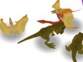 Gioco I dinosauri si uniscono e combattono  in linea