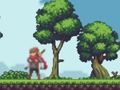 Gioco Platform con sciarpa rossa  in linea