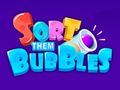 Gioco Ordinarli: Bolle  in linea