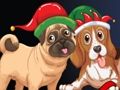 Gioco I cani scappano per la festa di Natale  in linea