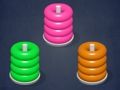 Gioco Pila di cerchi colorati  in linea
