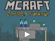 Gioco Parkour da cartoni animati Mcraft in linea
