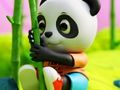 Gioco Libro da colorare: due panda  in linea