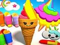 Gioco Libro da colorare: gelato  in linea