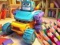 Gioco Libro da colorare: trasformazione del robot per auto  in linea