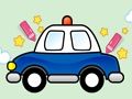 Gioco Auto della polizia facile da verniciare  in linea