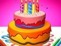 Gioco Libro da colorare: torta  in linea