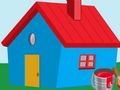 Gioco Libro da colorare: casa  in linea