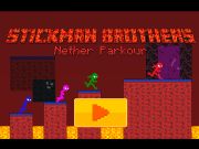 Gioco Stickman Brothers Nether Parkour in linea