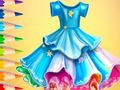 Gioco Libro da colorare: vestito  in linea
