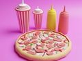 Gioco Libro da colorare: Pizza  in linea