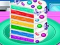 Gioco Prepara una torta di coriandoli arcobaleno  in linea
