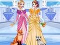 Gioco Icy Dress Up di Elsa e Anna  in linea