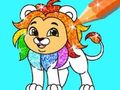 Gioco Libro da colorare: Leone  in linea
