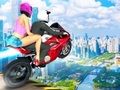 Gioco Salto in bici da rampa  in linea