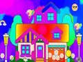 Gioco Libro da colorare: casa  in linea
