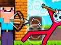 Gioco Noob Archer contro Stickman Zombie  in linea