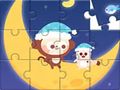 Gioco Puzzle: Scimmia Con La Luna  in linea