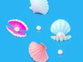 Gioco Libro da colorare: Conchiglie  in linea
