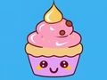 Gioco Libro da colorare: cupcake  in linea